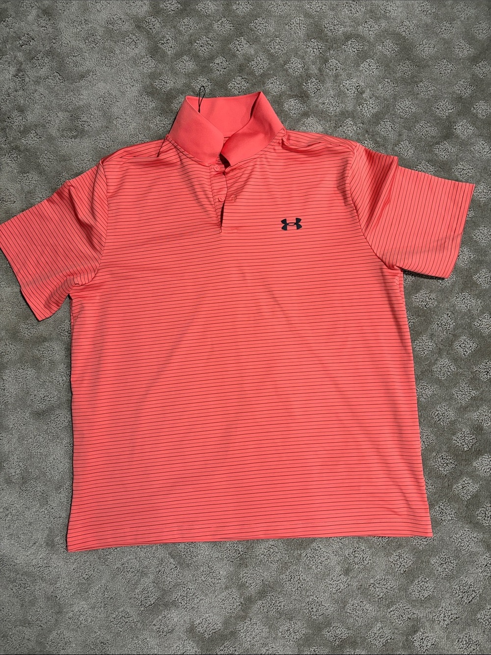 Under Armour Men’s Coral Striped Polo